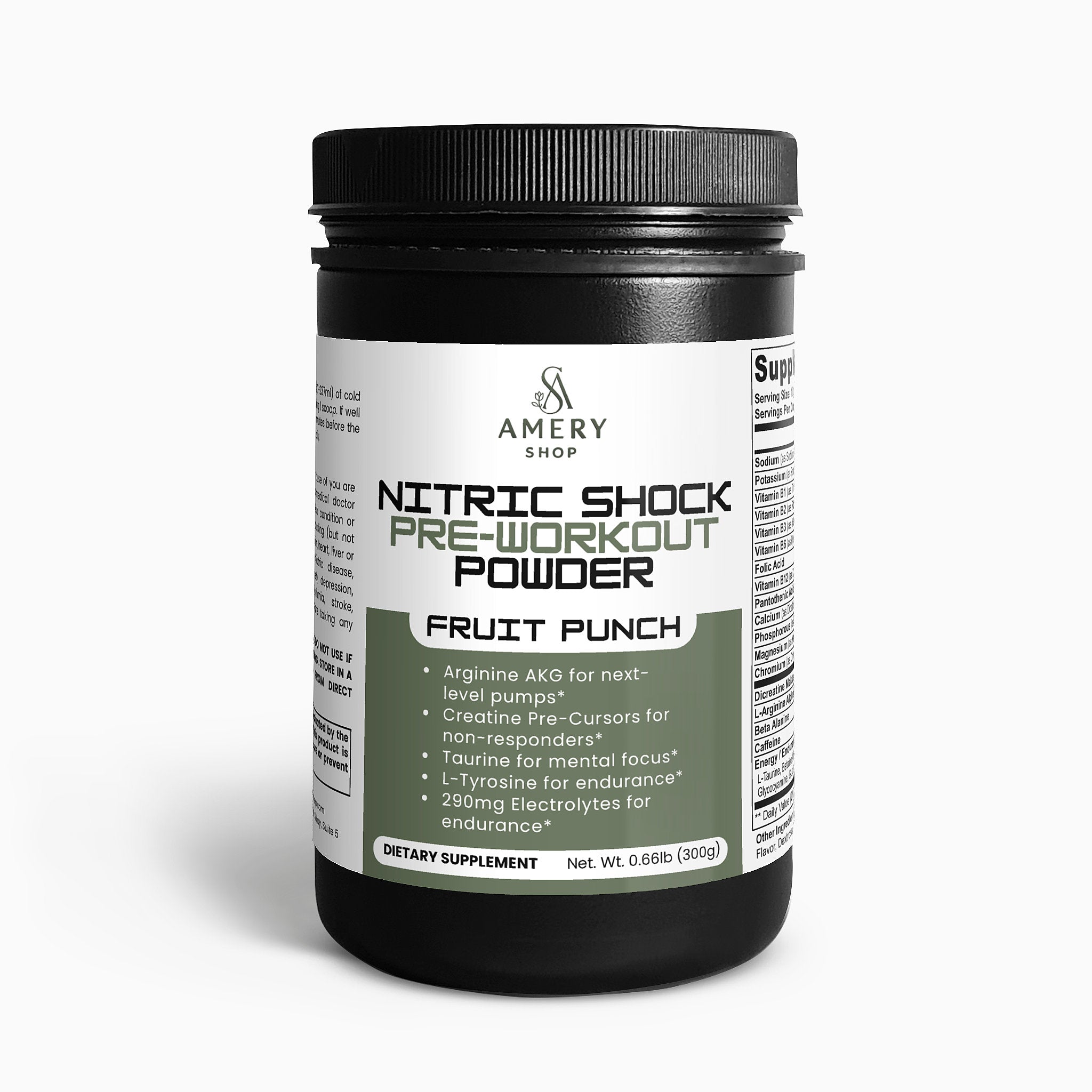 Nitric Shock Pre-Workout Powder (Fruit Punch)