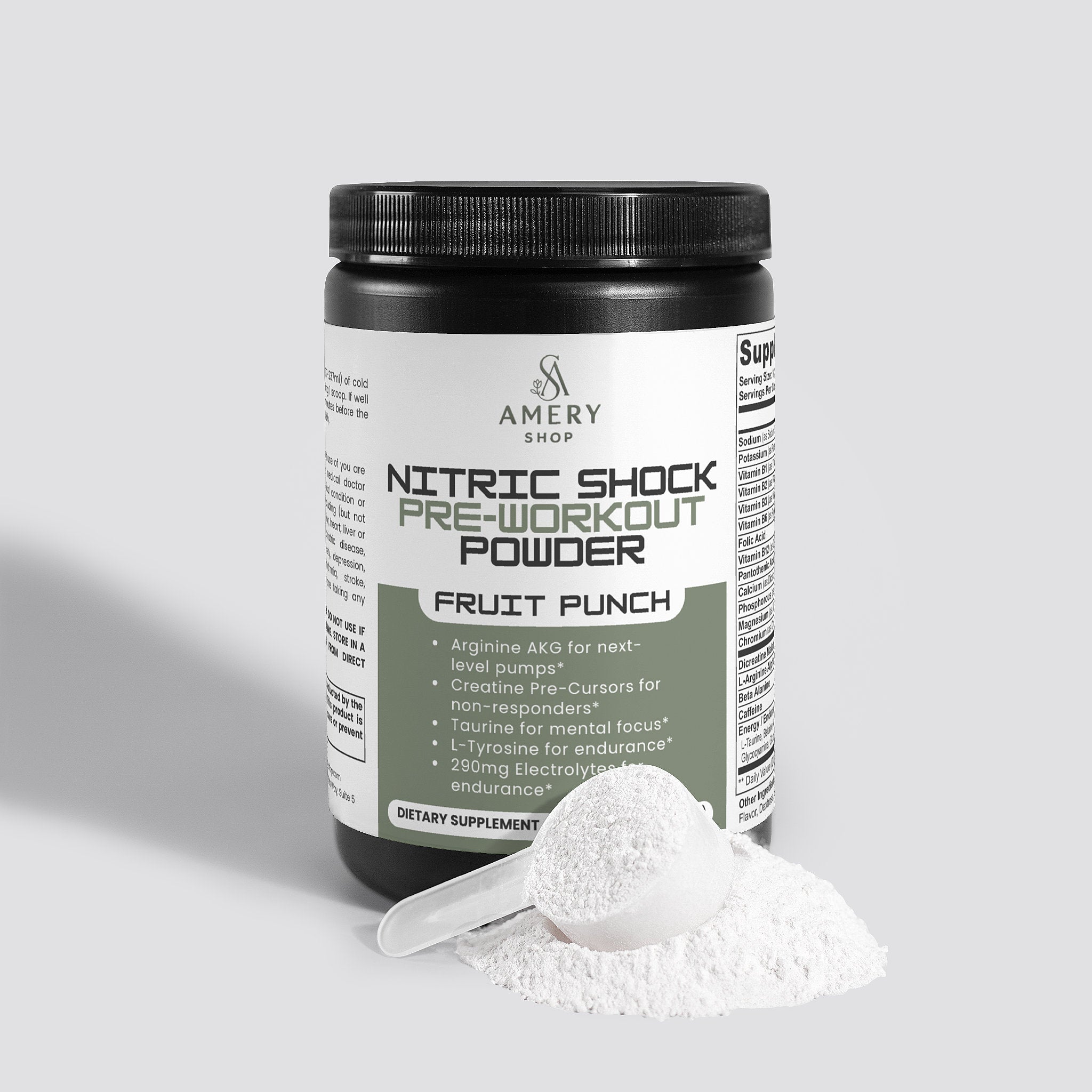 Nitric Shock Pre-Workout Powder (Fruit Punch)