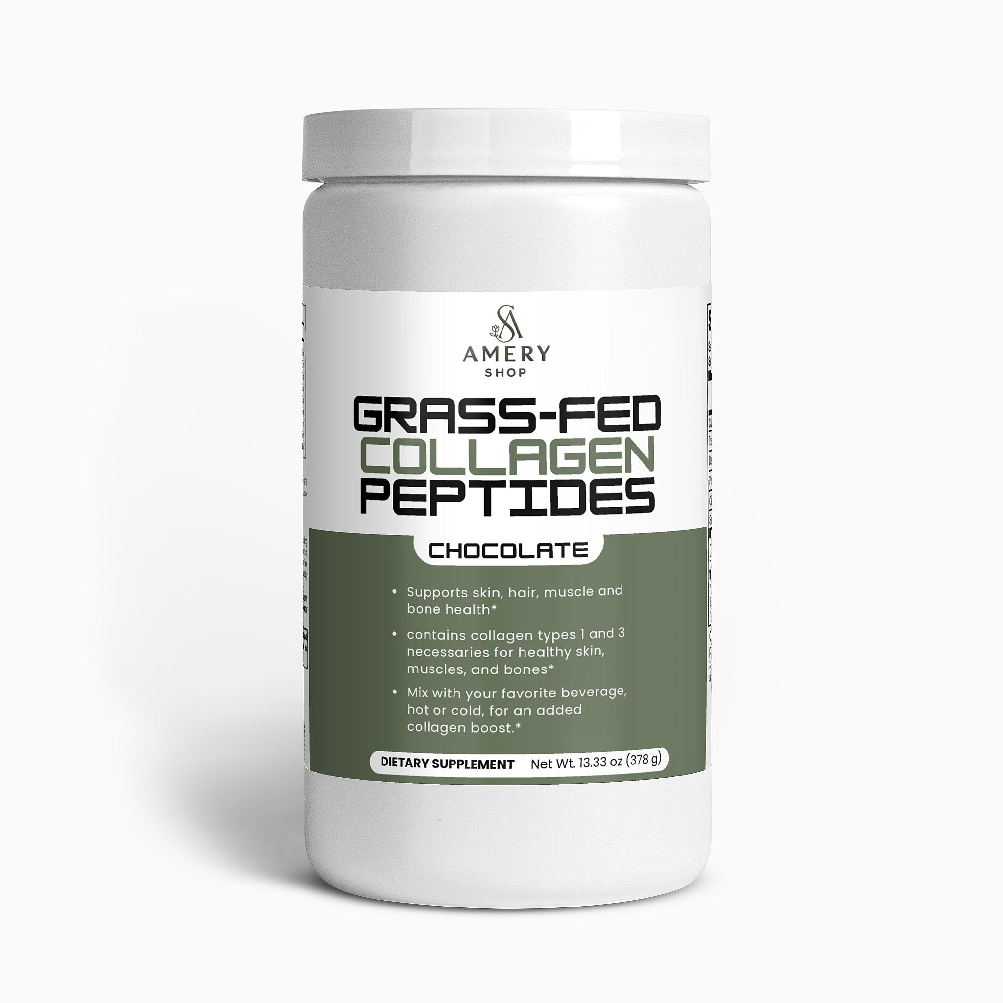 Grass-Fed Collagen Peptides Powder (Chocolate)