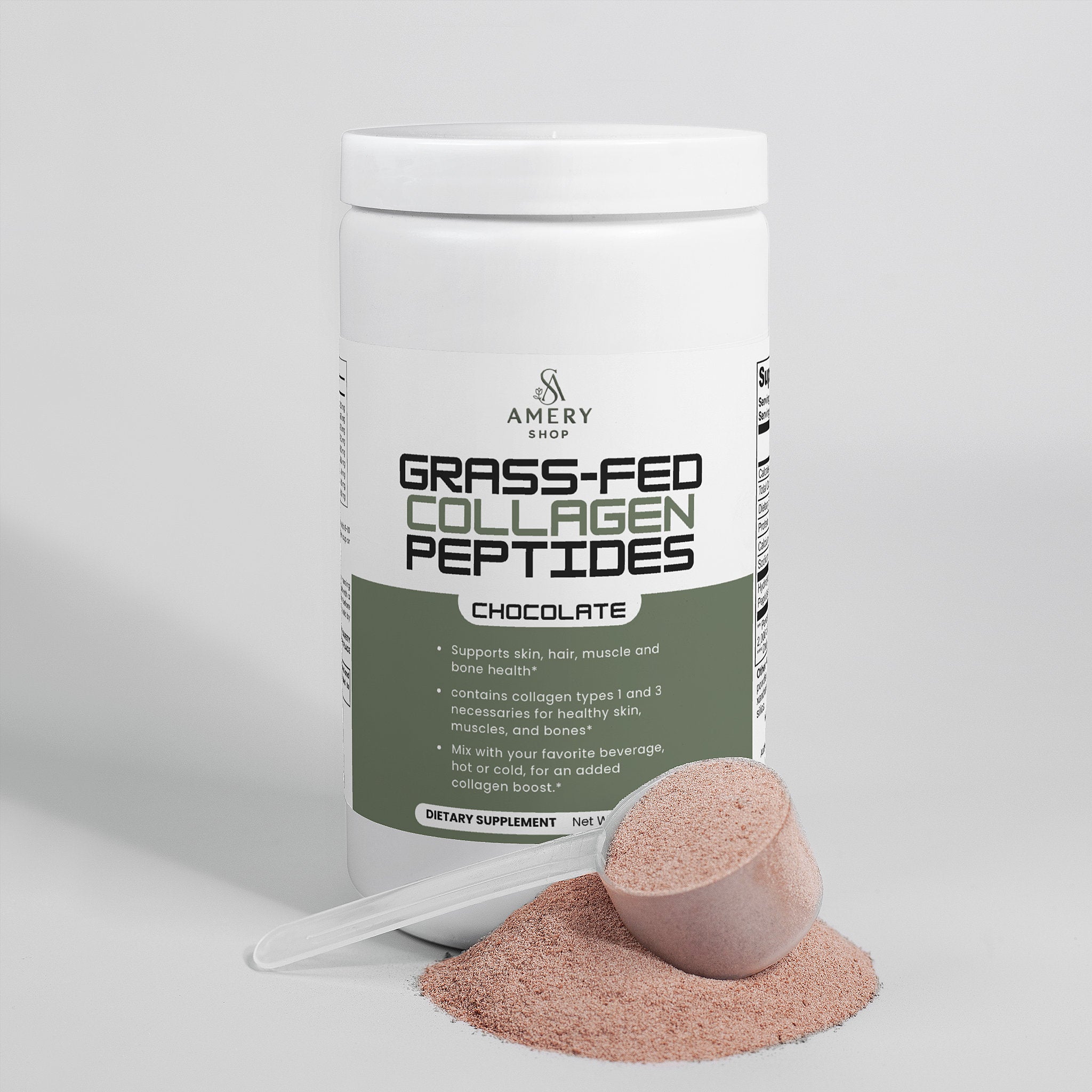 Grass-Fed Collagen Peptides Powder (Chocolate)