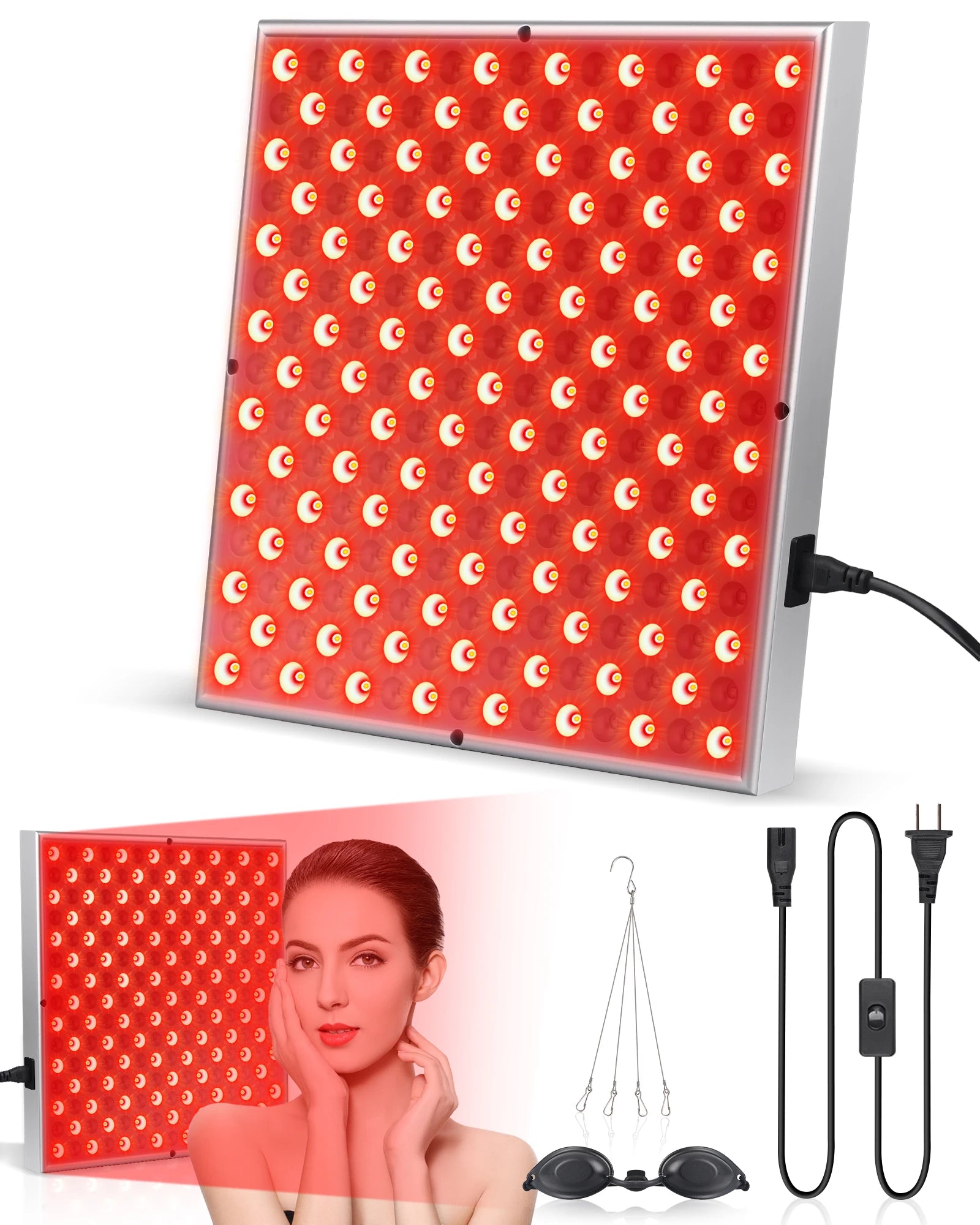 LED Red Light Therapy Panel Lamp