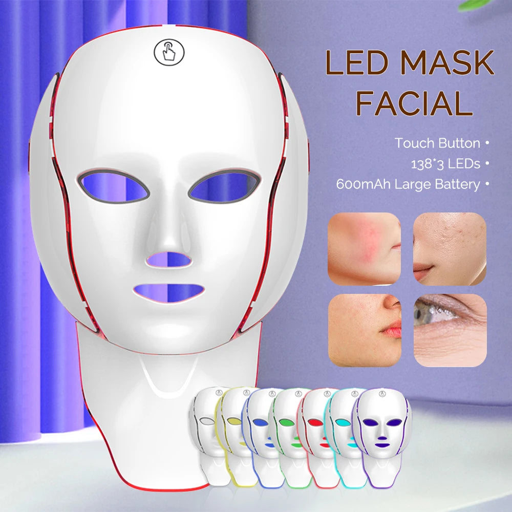 7 Colors Light LED Mask