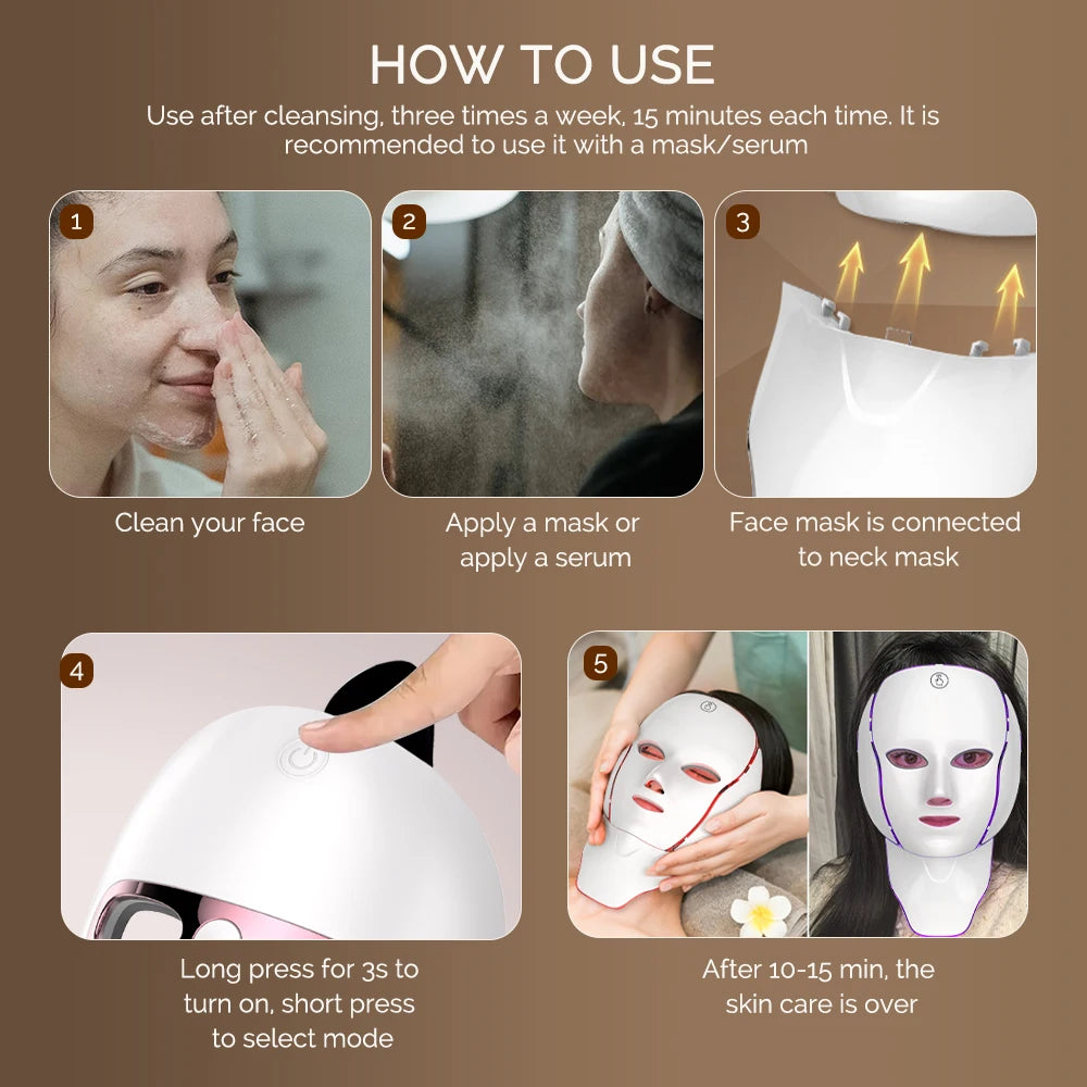 7 Colors Light LED Mask