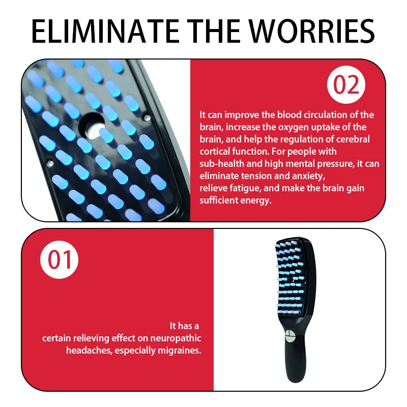 Electric Massage Light Therapy Comb