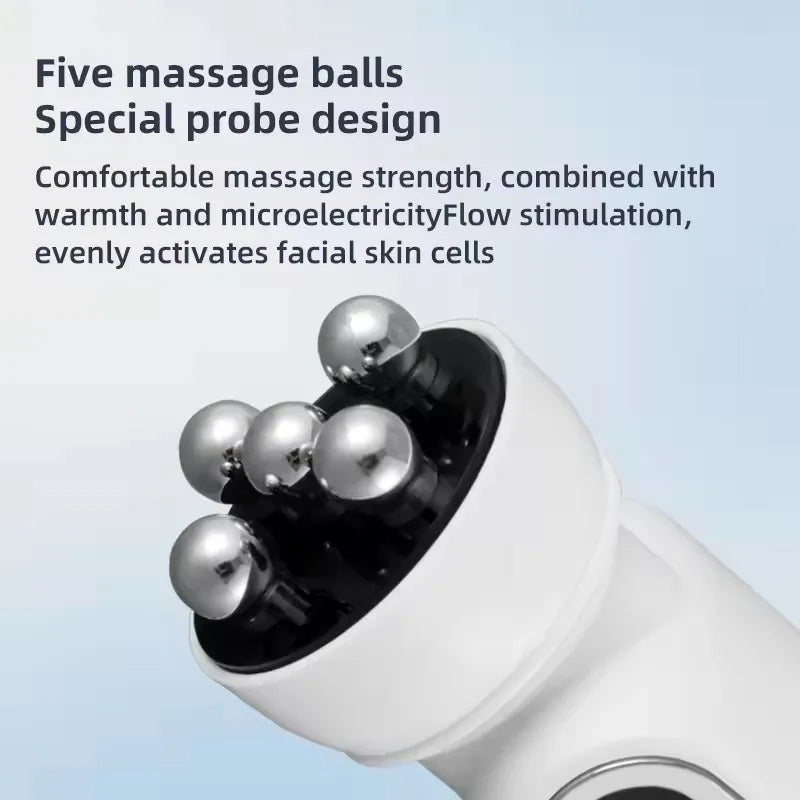 3in1 RF Heating EMS Facial 360° Roller Massager