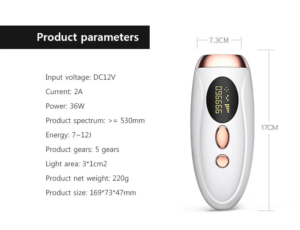 Portable IPL Laser Epilator