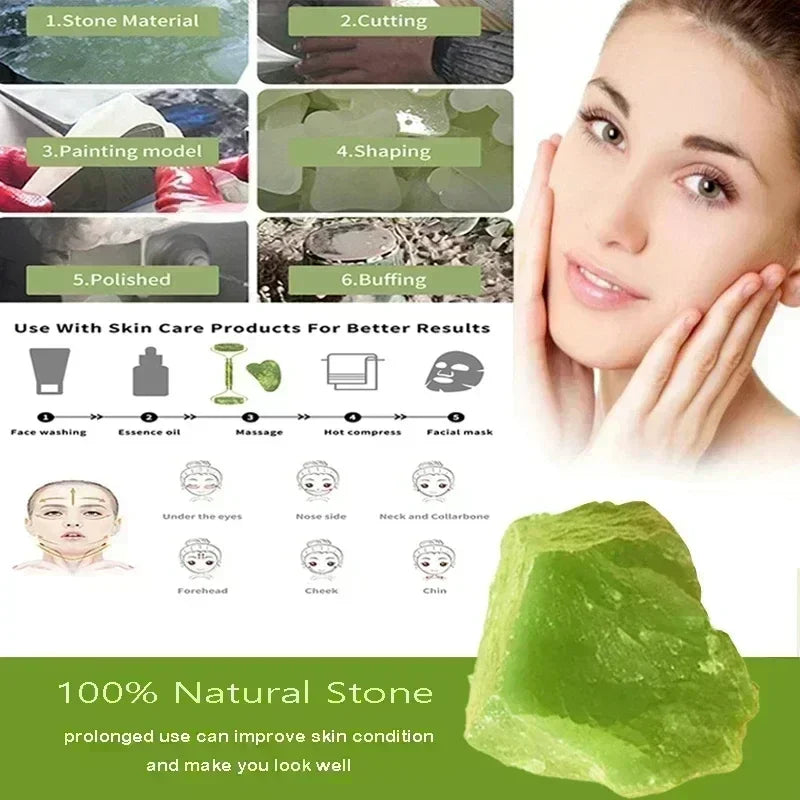 Natural Jade Gua Sha Face Roller